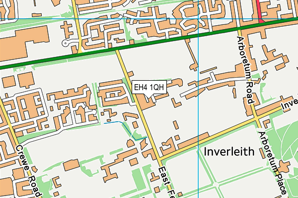EH4 1QH map - OS VectorMap District (Ordnance Survey)