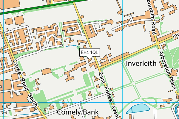 EH4 1QL map - OS VectorMap District (Ordnance Survey) EH4 1QL map - OS VectorMap District (Ordnance Survey)