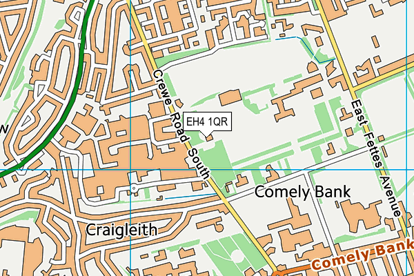 EH4 1QR map - OS VectorMap District (Ordnance Survey) EH4 1QR map - OS VectorMap District (Ordnance Survey)