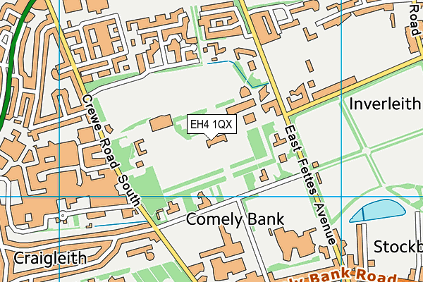 EH4 1QX map - OS VectorMap District (Ordnance Survey) EH4 1QX map - OS VectorMap District (Ordnance Survey)