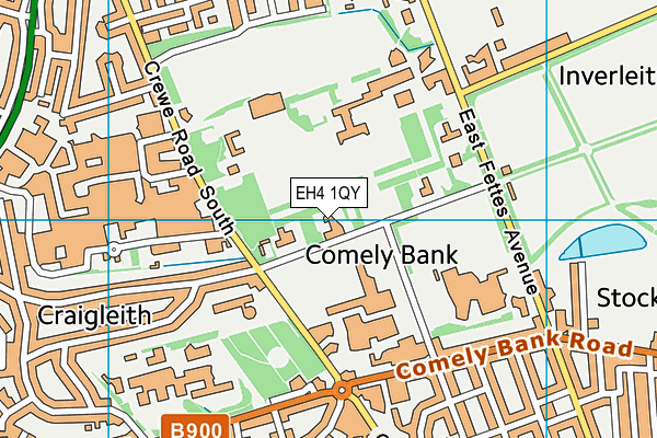 EH4 1QY map - OS VectorMap District (Ordnance Survey)