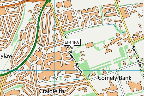 EH4 1RA map - OS VectorMap District (Ordnance Survey) EH4 1RA map - OS VectorMap District (Ordnance Survey)