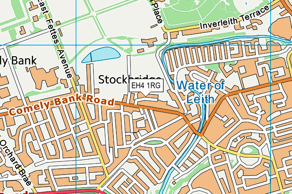 EH4 1RG map - OS VectorMap District (Ordnance Survey)