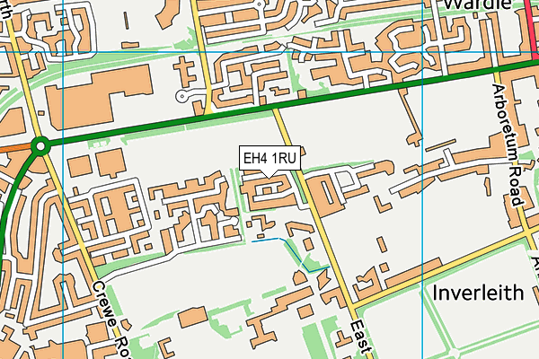 EH4 1RU map - OS VectorMap District (Ordnance Survey) EH4 1RU map - OS VectorMap District (Ordnance Survey)