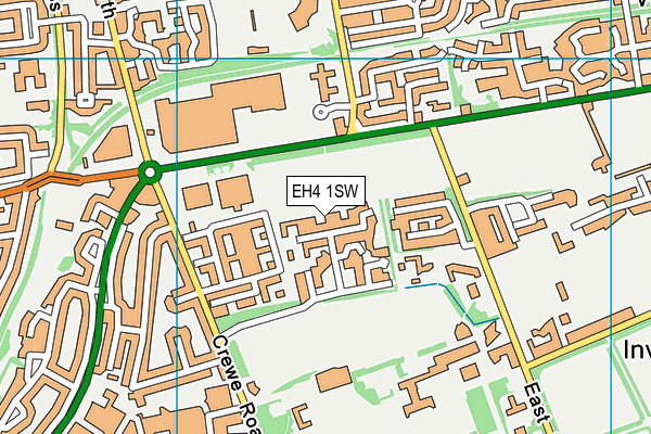 EH4 1SW map - OS VectorMap District (Ordnance Survey) EH4 1SW map - OS VectorMap District (Ordnance Survey)