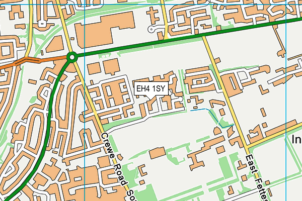 EH4 1SY map - OS VectorMap District (Ordnance Survey) EH4 1SY map - OS VectorMap District (Ordnance Survey)