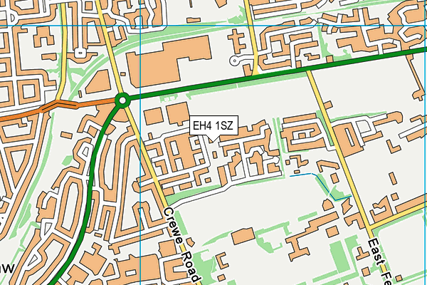 EH4 1SZ map - OS VectorMap District (Ordnance Survey) EH4 1SZ map - OS VectorMap District (Ordnance Survey)