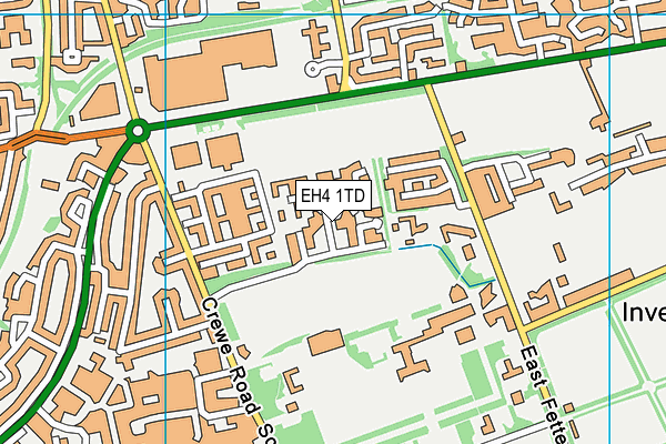 EH4 1TD map - OS VectorMap District (Ordnance Survey) EH4 1TD map - OS VectorMap District (Ordnance Survey)