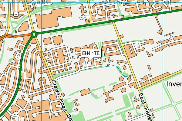 EH4 1TE map - OS VectorMap District (Ordnance Survey) EH4 1TE map - OS VectorMap District (Ordnance Survey)