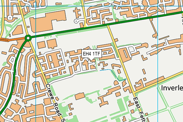 EH4 1TF map - OS VectorMap District (Ordnance Survey) EH4 1TF map - OS VectorMap District (Ordnance Survey)