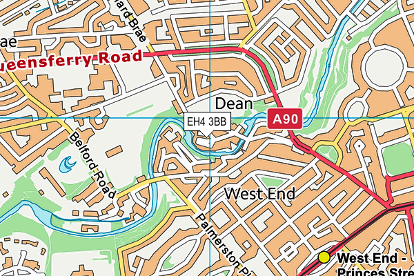 EH4 3BB map - OS VectorMap District (Ordnance Survey) EH4 3BB map - OS VectorMap District (Ordnance Survey)