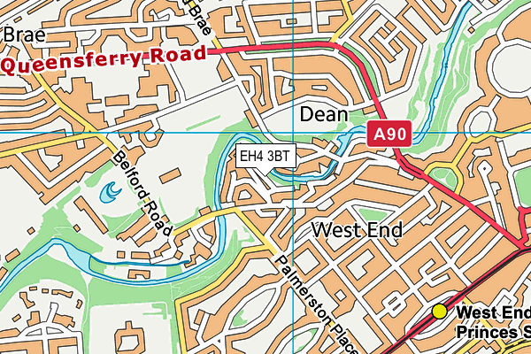 EH4 3BT map - OS VectorMap District (Ordnance Survey) EH4 3BT map - OS VectorMap District (Ordnance Survey)