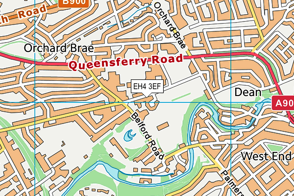 EH4 3EF map - OS VectorMap District (Ordnance Survey) EH4 3EF map - OS VectorMap District (Ordnance Survey)