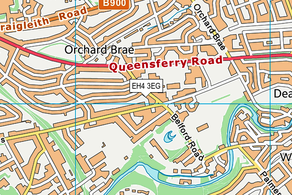 EH4 3EG map - OS VectorMap District (Ordnance Survey)