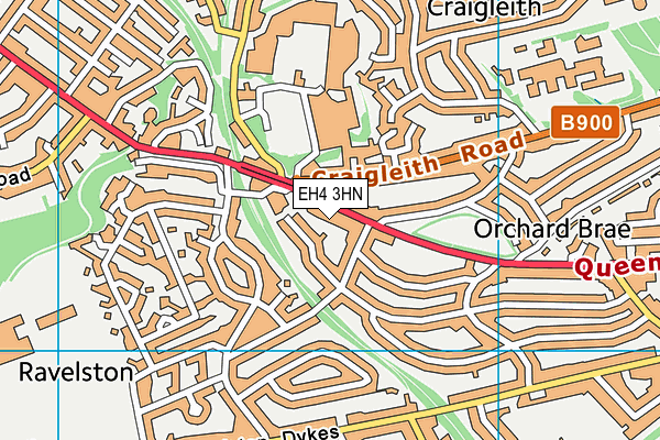 EH4 3HN map - OS VectorMap District (Ordnance Survey)