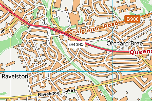 EH4 3HQ map - OS VectorMap District (Ordnance Survey) EH4 3HQ map - OS VectorMap District (Ordnance Survey)