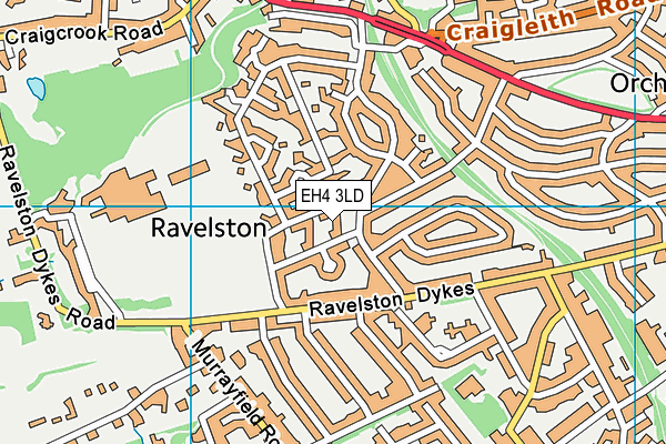 EH4 3LD map - OS VectorMap District (Ordnance Survey) EH4 3LD map - OS VectorMap District (Ordnance Survey)