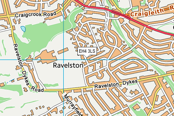 EH4 3LS map - OS VectorMap District (Ordnance Survey) EH4 3LS map - OS VectorMap District (Ordnance Survey)