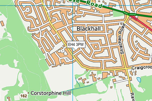 EH4 3PW map - OS VectorMap District (Ordnance Survey) EH4 3PW map - OS VectorMap District (Ordnance Survey)