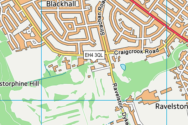 EH4 3QL map - OS VectorMap District (Ordnance Survey) EH4 3QL map - OS VectorMap District (Ordnance Survey)