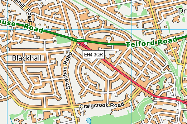 EH4 3QR map - OS VectorMap District (Ordnance Survey) EH4 3QR map - OS VectorMap District (Ordnance Survey)