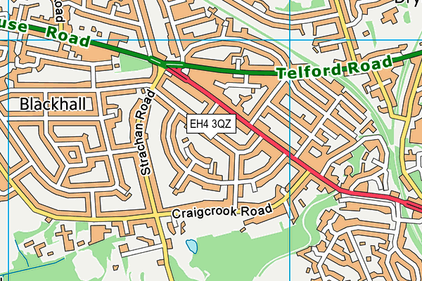 EH4 3QZ map - OS VectorMap District (Ordnance Survey) EH4 3QZ map - OS VectorMap District (Ordnance Survey)