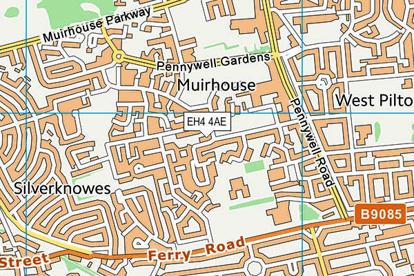 EH4 4AE map - OS VectorMap District (Ordnance Survey) EH4 4AE map - OS VectorMap District (Ordnance Survey)