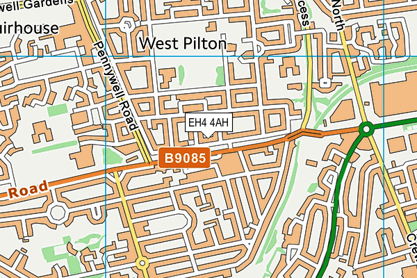 EH4 4AH map - OS VectorMap District (Ordnance Survey) EH4 4AH map - OS VectorMap District (Ordnance Survey)
