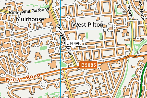 EH4 4AR map - OS VectorMap District (Ordnance Survey) EH4 4AR map - OS VectorMap District (Ordnance Survey)