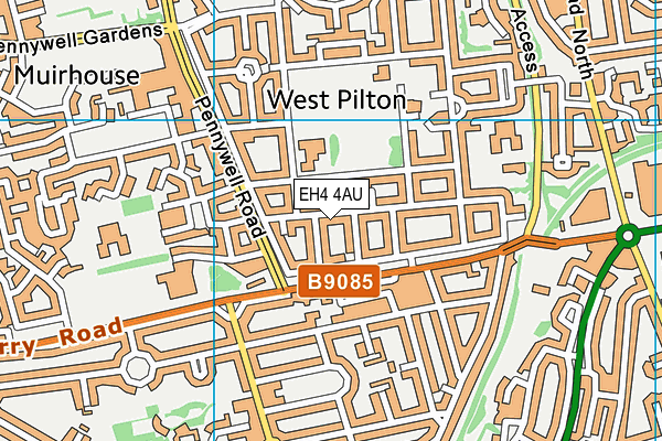 EH4 4AU map - OS VectorMap District (Ordnance Survey) EH4 4AU map - OS VectorMap District (Ordnance Survey)