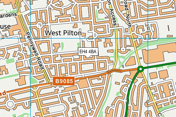 EH4 4BA map - OS VectorMap District (Ordnance Survey) EH4 4BA map - OS VectorMap District (Ordnance Survey)