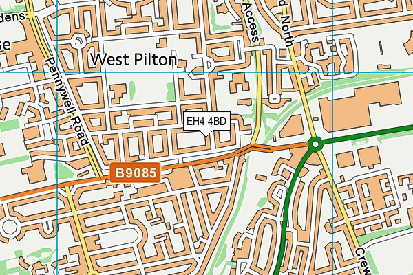 EH4 4BD map - OS VectorMap District (Ordnance Survey) EH4 4BD map - OS VectorMap District (Ordnance Survey)