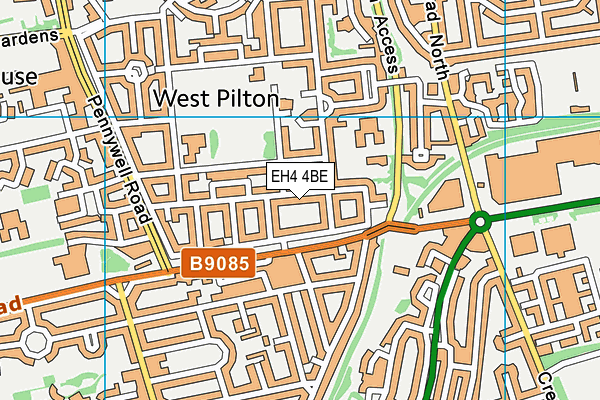 EH4 4BE map - OS VectorMap District (Ordnance Survey) EH4 4BE map - OS VectorMap District (Ordnance Survey)