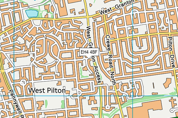 EH4 4BF map - OS VectorMap District (Ordnance Survey) EH4 4BF map - OS VectorMap District (Ordnance Survey)