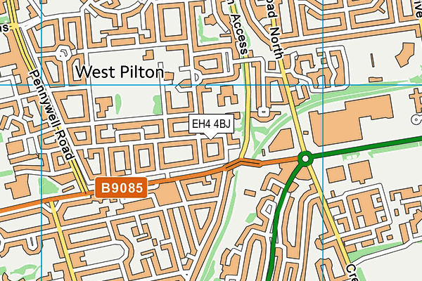 EH4 4BJ map - OS VectorMap District (Ordnance Survey) EH4 4BJ map - OS VectorMap District (Ordnance Survey)