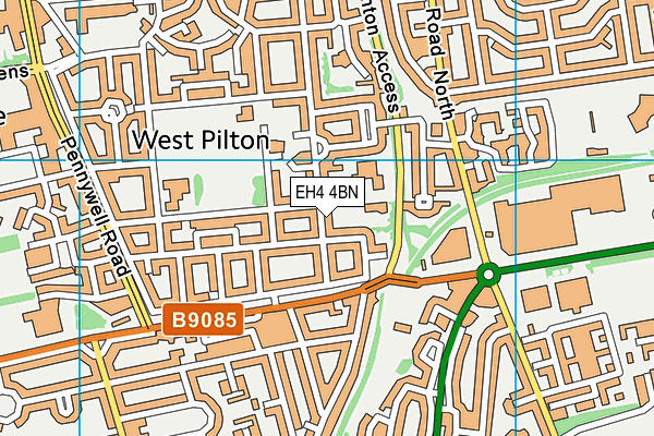 EH4 4BN map - OS VectorMap District (Ordnance Survey) EH4 4BN map - OS VectorMap District (Ordnance Survey)