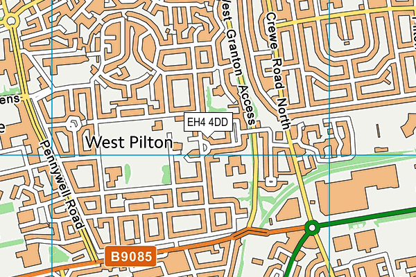 EH4 4DD map - OS VectorMap District (Ordnance Survey) EH4 4DD map - OS VectorMap District (Ordnance Survey)