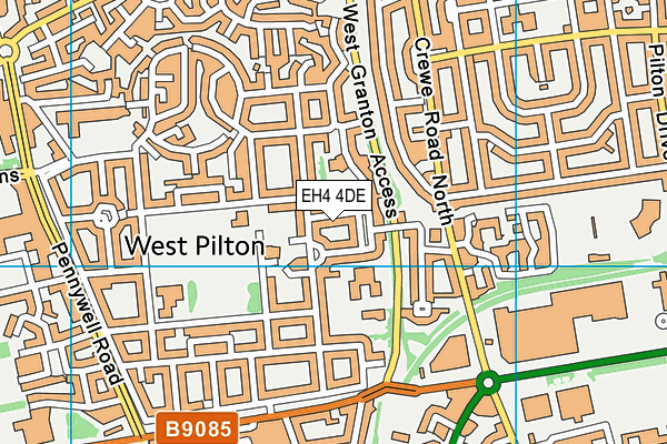 EH4 4DE map - OS VectorMap District (Ordnance Survey) EH4 4DE map - OS VectorMap District (Ordnance Survey)