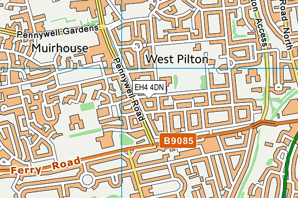 EH4 4DN map - OS VectorMap District (Ordnance Survey) EH4 4DN map - OS VectorMap District (Ordnance Survey)