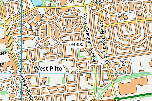 EH4 4DQ map - OS VectorMap District (Ordnance Survey) EH4 4DQ map - OS VectorMap District (Ordnance Survey)