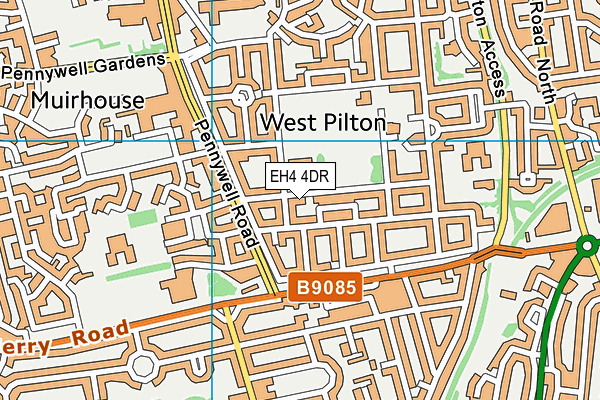 EH4 4DR map - OS VectorMap District (Ordnance Survey) EH4 4DR map - OS VectorMap District (Ordnance Survey)
