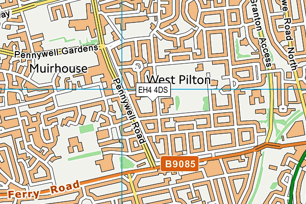EH4 4DS map - OS VectorMap District (Ordnance Survey) EH4 4DS map - OS VectorMap District (Ordnance Survey)
