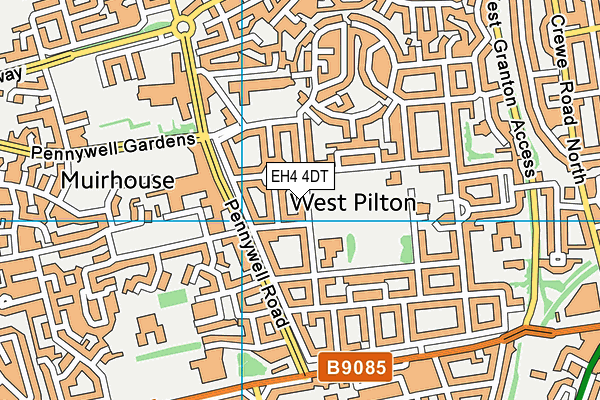 EH4 4DT map - OS VectorMap District (Ordnance Survey) EH4 4DT map - OS VectorMap District (Ordnance Survey)