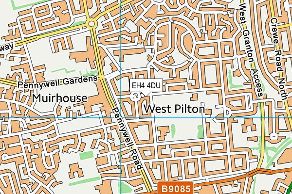 EH4 4DU map - OS VectorMap District (Ordnance Survey) EH4 4DU map - OS VectorMap District (Ordnance Survey)
