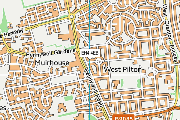 EH4 4EB map - OS VectorMap District (Ordnance Survey) EH4 4EB map - OS VectorMap District (Ordnance Survey)