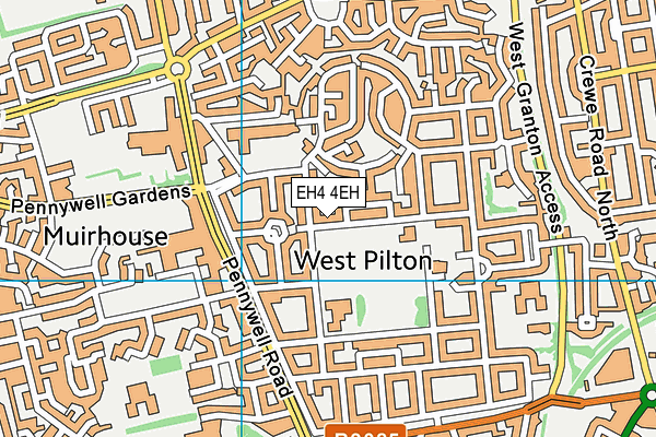 EH4 4EH map - OS VectorMap District (Ordnance Survey) EH4 4EH map - OS VectorMap District (Ordnance Survey)
