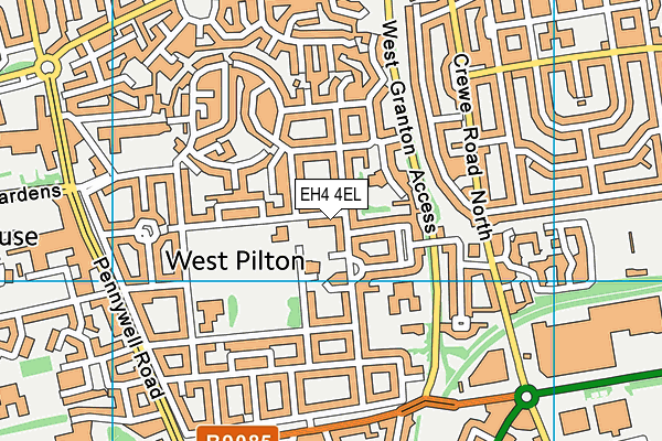 EH4 4EL map - OS VectorMap District (Ordnance Survey) EH4 4EL map - OS VectorMap District (Ordnance Survey)