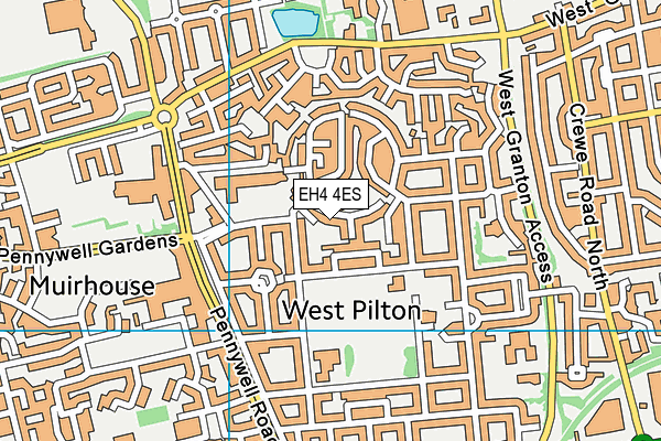 EH4 4ES map - OS VectorMap District (Ordnance Survey) EH4 4ES map - OS VectorMap District (Ordnance Survey)