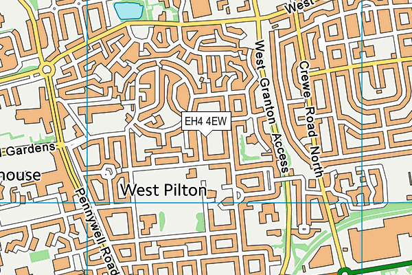 EH4 4EW map - OS VectorMap District (Ordnance Survey) EH4 4EW map - OS VectorMap District (Ordnance Survey)