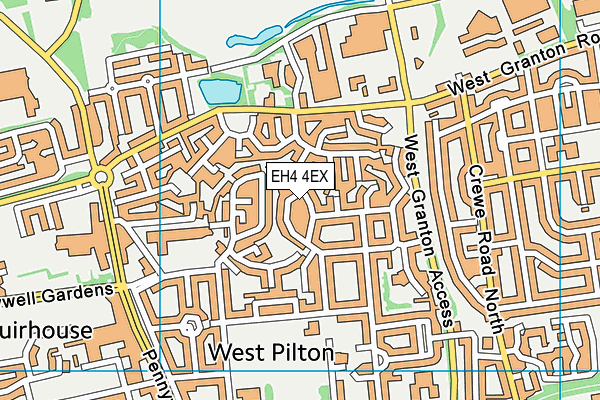 EH4 4EX map - OS VectorMap District (Ordnance Survey) EH4 4EX map - OS VectorMap District (Ordnance Survey)